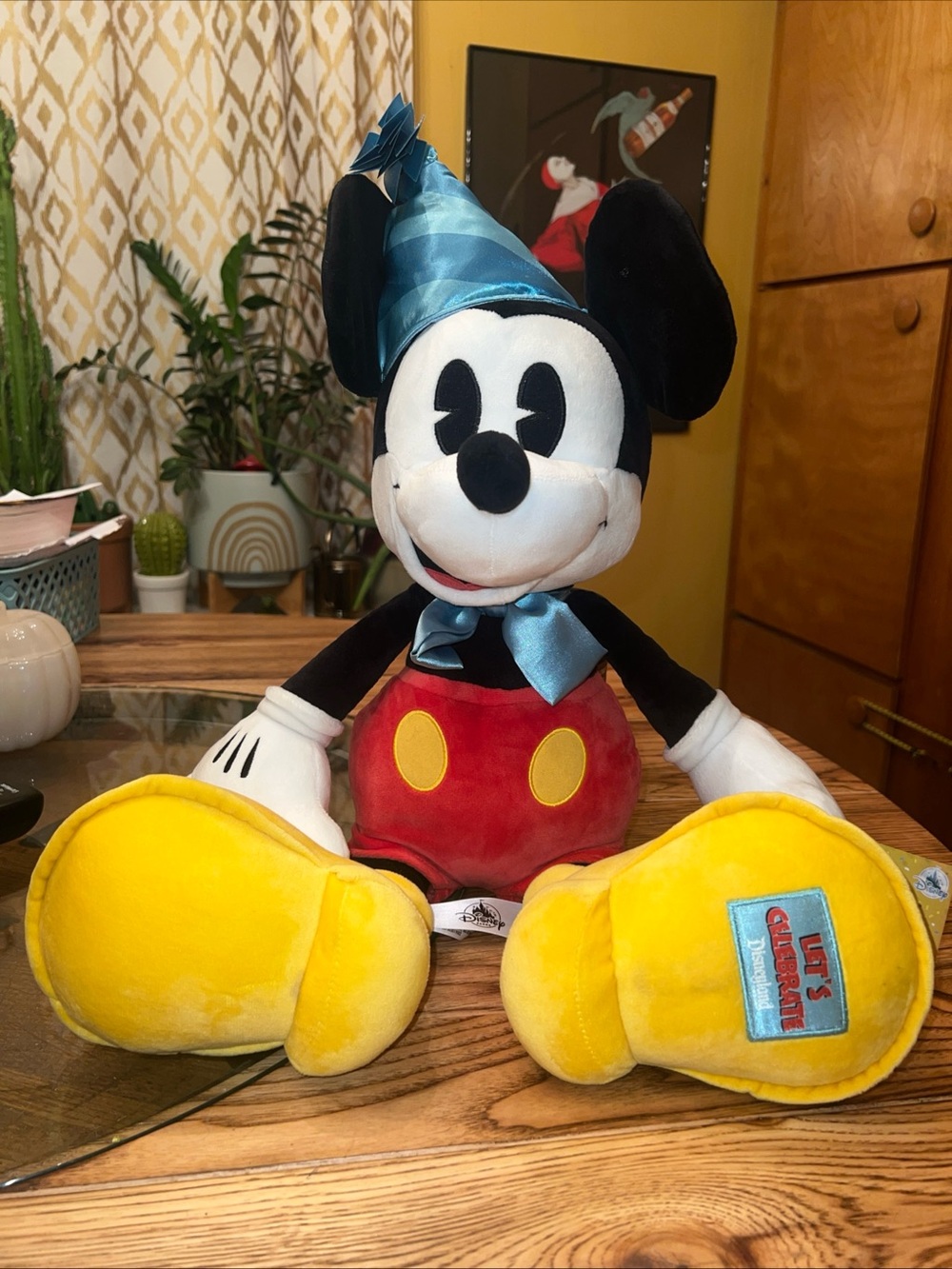 Walt Disney World Mickey Mouse 90th Anniversary Let's Celebrate Large Plush
